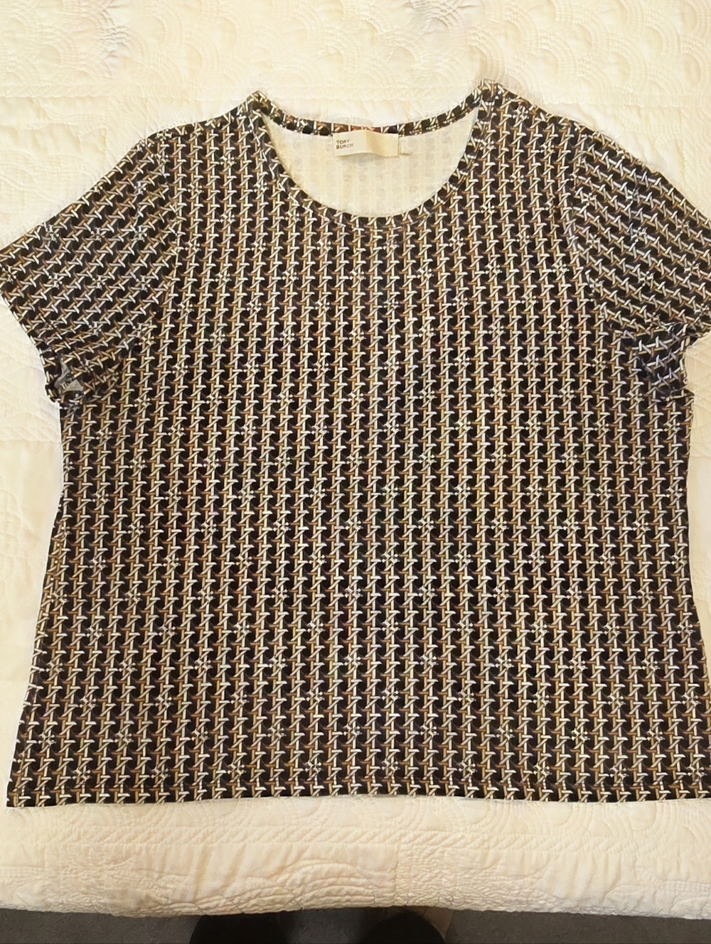 Tory Burch XL Basketweave Tshirt